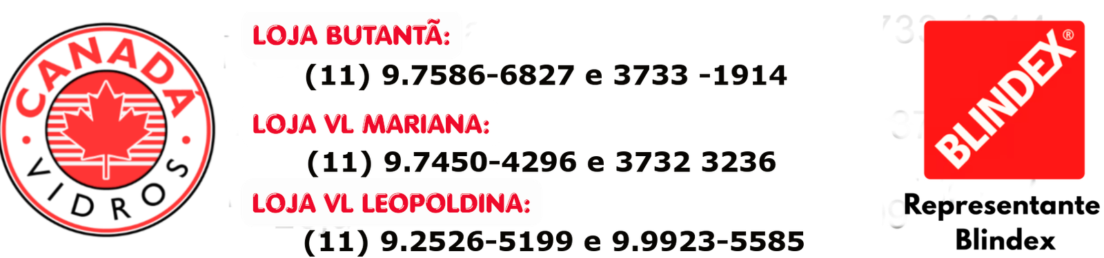 Box para Banheiros e Espelhos  | Canadá Vidros